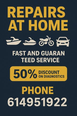 Reparación de barcos y vehículos a domicilio