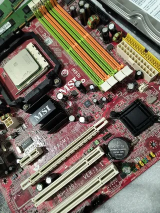 Lote Placa MSI AM2+ Sempron DDR2 HD SATA