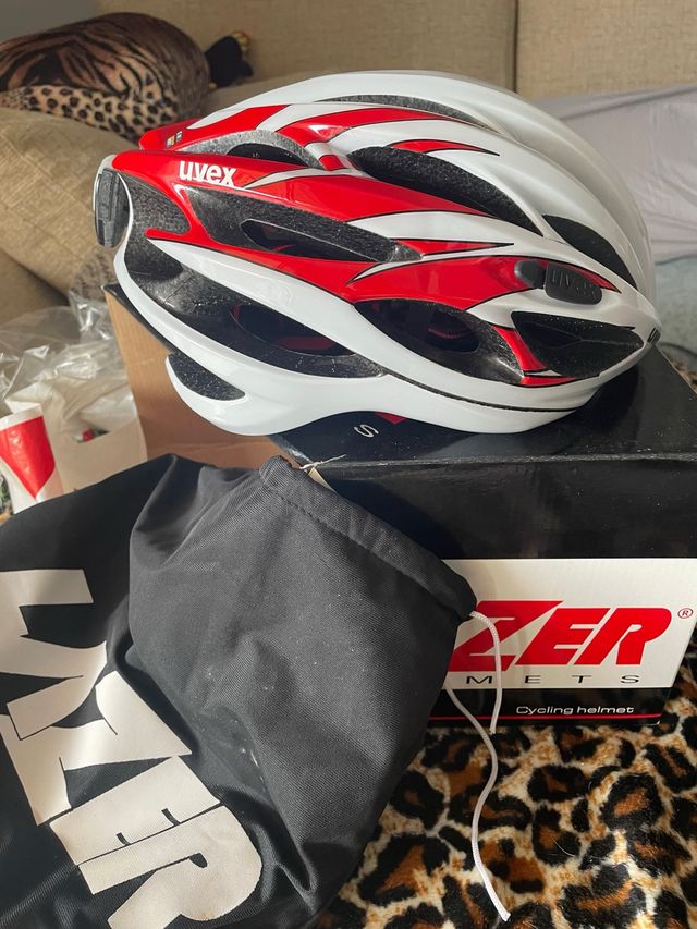 Casco Ciclismo Lazer Uvex Blanco/Rojo