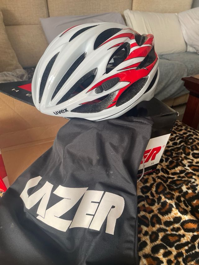 Casco Ciclismo Lazer Uvex Blanco/Rojo