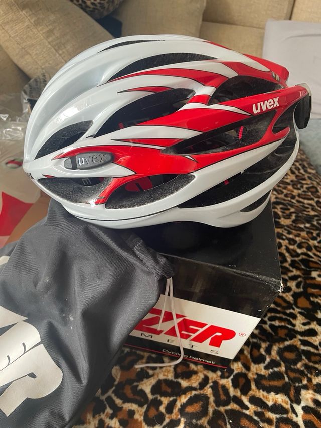 Casco Ciclismo Lazer Uvex Blanco/Rojo