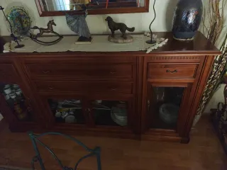 Aparador vitrina madera maciza