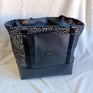 Bolso Tote de Terciopelo de leopardo con polipiel