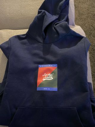 Sudadera Jack & Jones niño azul talla 10 años