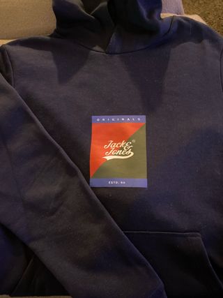 Sudadera Jack & Jones niño azul talla 10 años