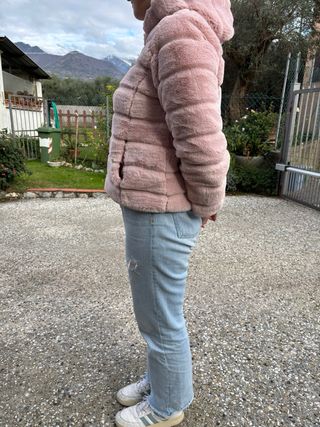 pelliccia rosa comoda