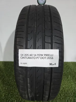 205 60 16 92W PIRELLI CINTURATO P7