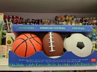 Set 3 Mini Palloni Sport (Basket, Football, Soccer