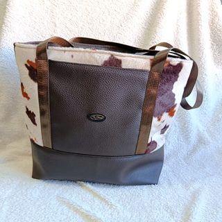 Bolso Tote Estampado de potro con polipiel