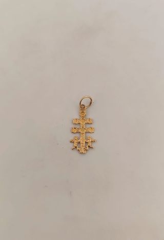 Colgante Cruz Caravaca Oro