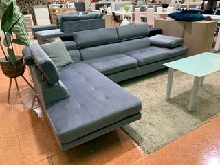 Sofá Rinconera Daniela Tela Gris