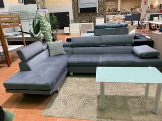 Sofá Rinconera Daniela Tela Gris