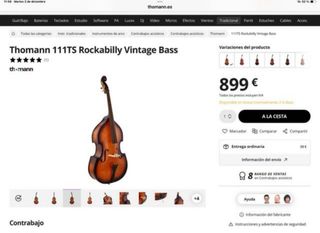 Contrabajo Thomann 111ts 3/4