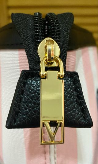 Bolso Tote Victoria's Secret Rayas Rosa y Blanco