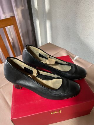 Zapatos de flamenco negros talla 38