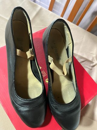 Zapatos de flamenco negros talla 38