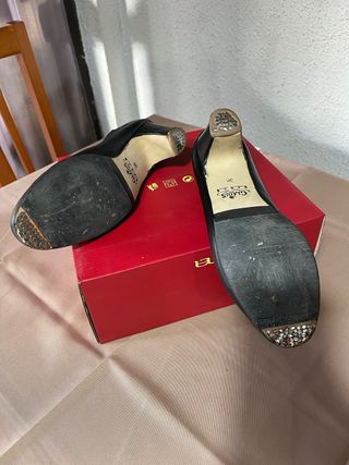 Zapatos de flamenco negros talla 38