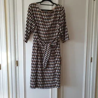 Vestido estampado geométrico