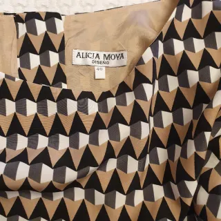 Vestido estampado geométrico