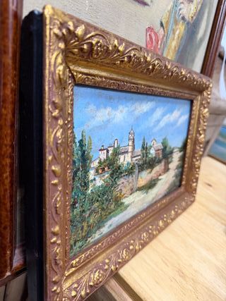 Dos óleos antiguos sobre tabla