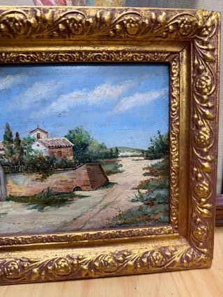 Dos óleos antiguos sobre tabla