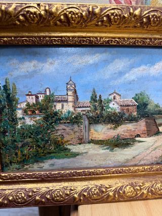 Dos óleos antiguos sobre tabla