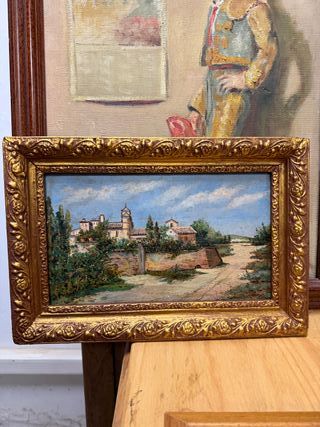 Dos óleos antiguos sobre tabla