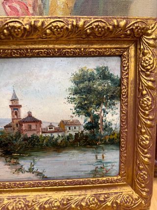 Dos óleos antiguos sobre tabla