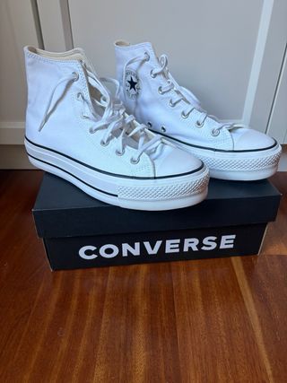 Converse Blancas Plataforma