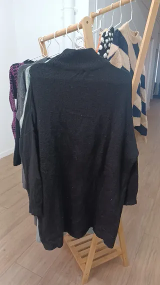 Jersey vestido de cuello alto