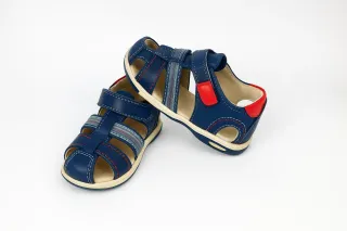 Sandalias niño azul y rojo Talla 28 Sin marca