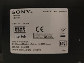 TV Sony Smart 40 Negra