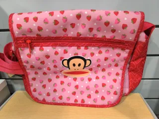 Bandolera chica fresas y mono Paul Frank