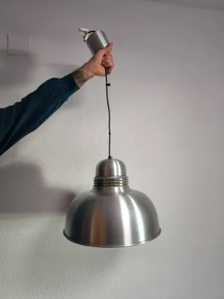 Lámpara industrial aluminio tipo cocina