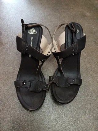 Sandali Fornarina con tacco e zeppa