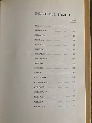 MONUMENTOS ESPAÑOLES.Catálogo de los Declarados.