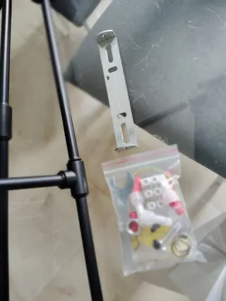 Lámpara araña moderna negra