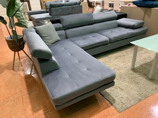 Sofá Rinconera Daniela Tela Gris