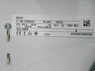 Lavadora Balay Electronic 1000 6kg