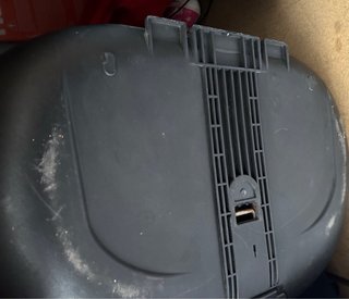 Baúl Moto Negro 2 Cascos SIN soporte
