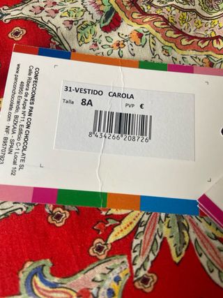 Vestido niña estampado paisley