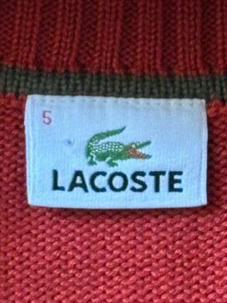 Jersey Lacoste Vintage Rojo
