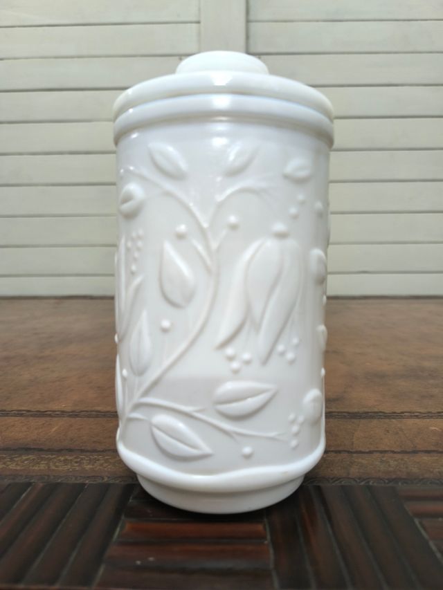 Flacone opalescente con coperchio