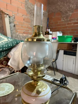 Lámpara de noche cerámica y metal