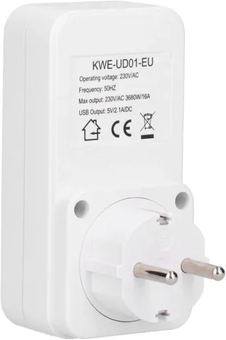 Toma temporizador con 2 puertos USB