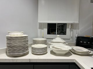 Vajilla La Cartuja Blanca Ochavada