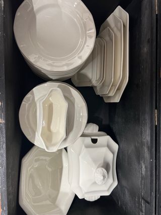 Vajilla La Cartuja Blanca Ochavada