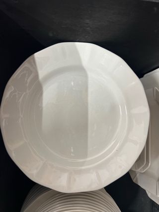 Vajilla La Cartuja Blanca Ochavada