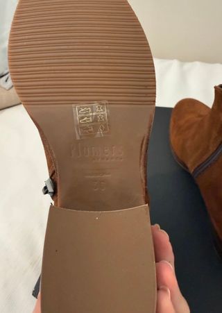 Botín Plumers piel campero cowboy marrón 36