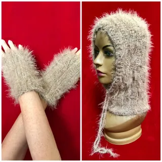 Set passamontagna balaclava e guanti senza dita